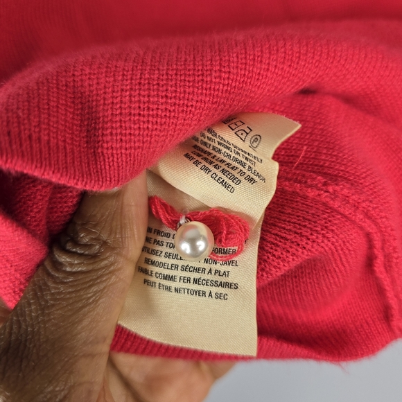 Anthropologie Moth Pink Brienne Beaded Knit Top - Picture 8 of 12